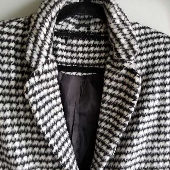 🧥 HOUNDSTOOTH CHECK PATTERN COAT - Picture 4 of 13